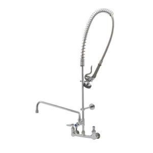 T&S B-2180 Pre-Rinse Faucet Unit, 8 Inch Wall Mt Base, Add-On Faucet, With 18 Inch Nozzle | AV3QMJ