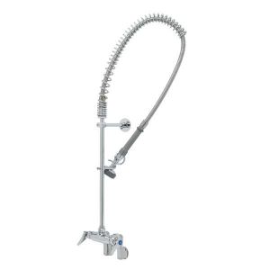T&S B-2261-B Pre-Rinse Faucet, Spring Action, Wall Mount, Adjustable Inlet Centers | AV3QNE