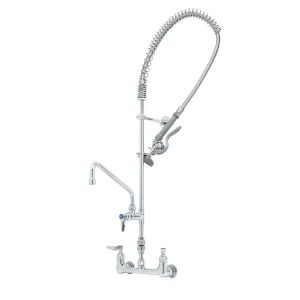 T&S B-2278-01 Pre-Rinse Faucet, With Add-On Faucet, Wall Mount, 8 Inch Centers, Vacuum Breaker | AV3QNV