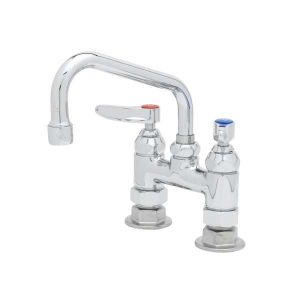 T&S B-2283 Double Pantry Faucet, Deck Mt., 4 Inch Centers, 6 Inch Swing Nozzle | AV3QPY