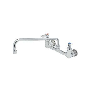 T&S B-2299 Doppel-Pantry-Wasserhahn, Wandmontage, 8-Zoll-Zentren, 14-Zoll-Schwenkdüse | AV3QQU