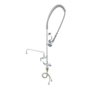 T&S B-2338-CR Pre-Rinse Faucet, Single Hole Base, Overhead Spring, Add-On Faucet | AV3QRL