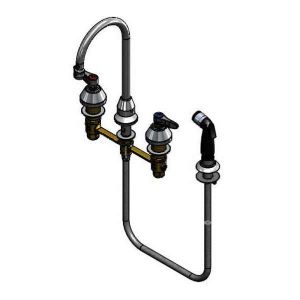 T&S B-2347-03 Medical faucet, With Gooseneck And Lever Handles | AV3QTE