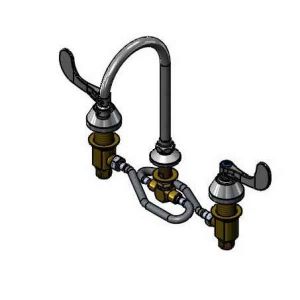 T&S B-2865-05-XA-CR Medical Faucet, 12 Inch Flex Lines, Ceramas, Swivel Gooseneck, 2.2 GPM Aerator | AV3RBR