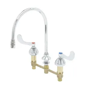 T&S B-2866-01 Medical Faucet, 8 Inch Centers, Swivel/Rigid Geneck, With 2.2 GPM Aerator | AV3RBZ