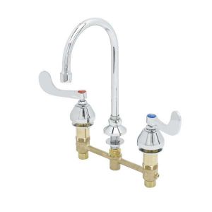 T&S B-2866-05-LF12 Concealed Widespread Faucet, 8 Inch Centers, 6 Inch Swivel Gooseneck | AV3RCP