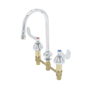 T&S B-2867-04-LF15 Medical Faucet, 8 Inch Centers, Rigid/Swivel GN, With 1.5 GPM Laminar Device | AV3REA