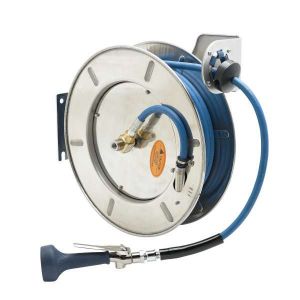 T&S B-7142-08M Hose Reel, 3/8 Inch x 50Feet, Stainless Steel | AV3RNQ