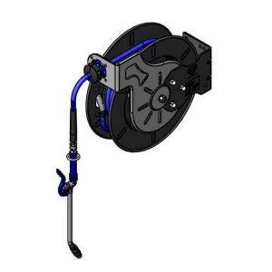 T&S B-7242-10 Hose Reel, Coated, 3/8 Inch x 50 Feet, With Extended Spray Wand | AV3RQY