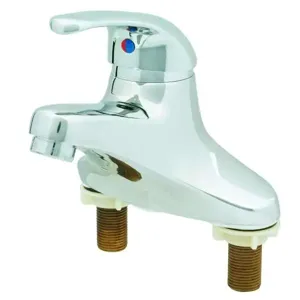 T&S BA-2710-VF05 Single Lever Faucet, 4 Inch Centerset, 0.5 GPM VR Spray Device, Pop-Up Version | AV3ZEC