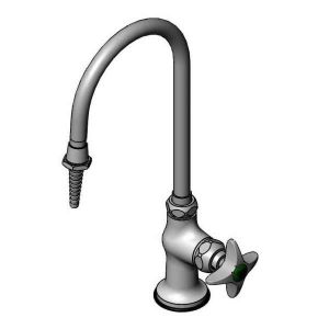 T&S BL-5709-01 Lab Faucet, Single Temp., Swivel/ Rigid Gooseneck, Serrated Tip | AV4BGC