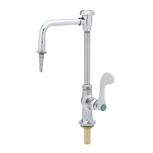 T&S BL-5709-05 Lab Faucet, Single Temperature, Swing Nozzle, Serrated Tip, 4 Inch Wrist Handle | AV4BGF