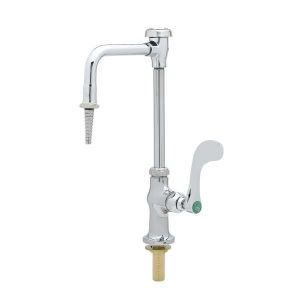 T&S BL-5709-08WH4 Lab Faucet, Single Temp, Swivel/Rigid VB Nozzle, Serrated Tip | AV4BGH