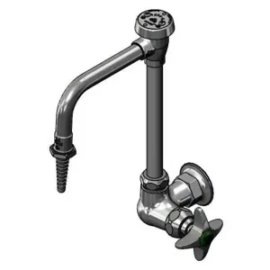 T&S BL-5710-09 Lab Faucet, Single Temperature, Wall Mt., Swivel Vacuum Breaker Nozzle | AV4BGN