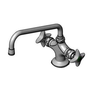 T&S BL-5750-01 Lab Vertical Mixing Faucet, 9 Inch Lab Nozzle, 4-Arm Handle | AV4BHH