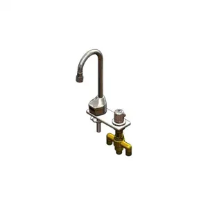 T&S EC-3100-SMT4 Electronic Faucet, Deck Mt, GN, Side Mt TMV, 4 Inch Deck Plate | AV6KTB