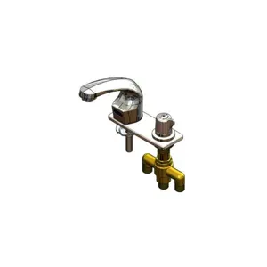 T&S EC-3102-SMT4 Electronic Faucet, Deck Mt, Spout, Side Mt TMV, 4 Inch Deck Plate | AV6KUJ