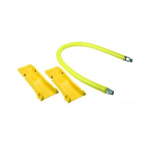 T&S HG-2E-48-PS Gas Hose And Posi-Set, Free Spin Fittings, 1 Inch Npt, 48 Inch Long | AV9YCL
