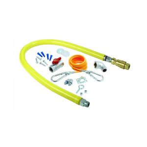 T&S HG-4D-72K Gas Hose, With Quick Disconnect, 3/4 Inch NPT, 72 Inch Long | AV9YHT