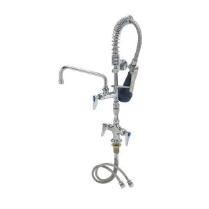T&S MPQ-2DLV-08-CR Pre-Rinse Faucet Unit, Single Hole Deck Mount, With 8 Inch ADF Nozzle | AW4BRF