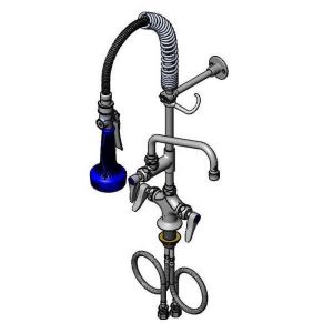 T&S MPR-2DLN-08-CRS Pre-Rinse Faucet Unit, Swivel, 8 Inch Swing Nozzle, Ceramas | AW4BRH