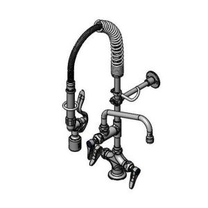 T&S MPY-2DLN-06 Mini Pre-Rinse Faucet unit, 6 Inch Swivel Nozzle, Lever Handles | AW4BUG