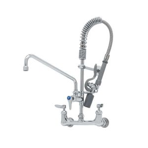 T&S MPY-8WLN-12-CR Pre-Rinse Faucet Unit, 8 Inch Wall Mount, 12 Inch Swing Nozzle | AW4BVD
