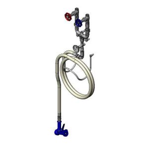T&S MV-0771-12CW Washdown Station, With 3/4 Inch Mixing Valve, Chrome Plated | AW4CUB