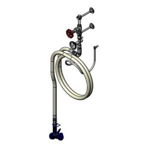 T&S MV-1907-12CW Washdown Station, 3/4 Inch, Valve, Thermometer, 50 Feet Hose And Water Gun | AW4CUP