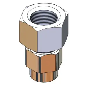 T&S PG-0003 Adapter Kit, Connects to 1/2 Inch NPT Male Outlet | AW4UUF