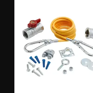 T&S AG-KC Gas Appliance Connectors, Installation Kit With 1/2 Inch Elbow | AV3BBT