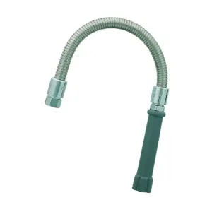 T&S B-0015-H Hose, 15 Inch Flexible Stainless Steel | AV3LQD