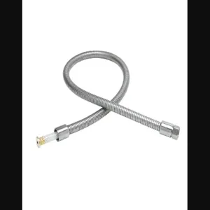 T&S B-0026-H2A Hose, 26 Inch Flexible Stainless Steel, Less Handle | AV3LQT