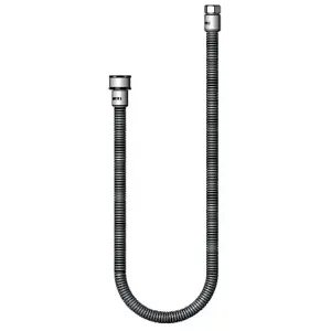 T&S B-0044-H2A-SWV Flexible Hose, Stainless Steel, 44 Inch, With PRSV Swivel, Less Handle | AV3LRE