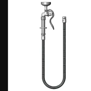 T&S B-0044-H3 Hose, 44 Inch, Flexible, With Adapter and Spray Valve | AV3LRJ