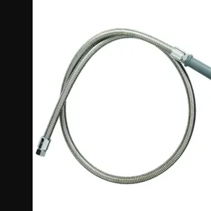 T&S B-0050-H Hose, 50 Inch Flexible Stainless Steel, Gray Handle | AV3LTA