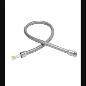 T&S B-0050-H2A Flexible Hose, Stainless Steel, 50 Inch, Less Handle | AV3LTB