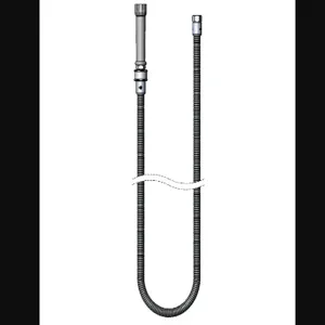 T&S B-0068-H-SWV Flexible Hose, Stainless Steel, 68 Inch, With Gray Handle And PRSV Swivel | AV3LTM