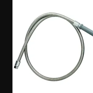 T&S B-0084-H Flexible Hose, 84 Inch, Stainless Steel With Spray Valve Handle | AV3LTW