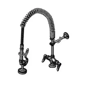 T&S B-0113-CR-BX36H Pre-Rinse Faucet, Single Hole Base, Ceramas, 36 Inch Flex Hose, Wall Bracket | AV3MAU