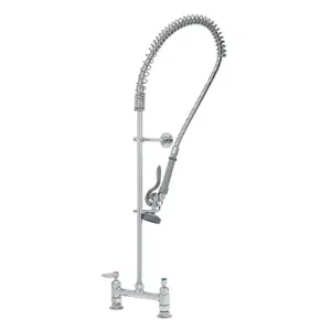 T&S B-0123-CR-B Pre-Rinse Faucet Unit, Deck Mount, 8 Inch Centers, Cerama Cartridges | AV3MDT