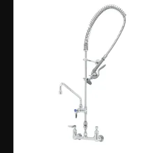 T&S B-0133-063X Pre-Rinse Faucet Unit, Wall Mount, 8 Inch Centers, 14 Inch Add-On Faucet | AV3MFM