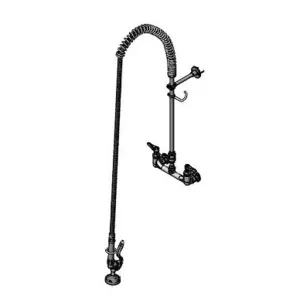 T&S B-0133-V-B-68H Pre-Rinse Faucet Unit, 8 Inch Wall Mount, With 68 Inch Flex Hose, Vacuum Breaker | AV3MMP