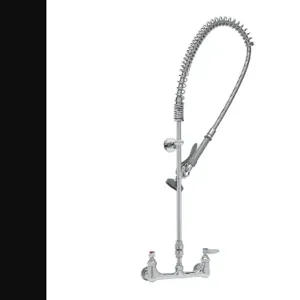 T&S B-0133-V-B Pre-Rinse Faucet Unit, 8 Inch Wall Mount, Vacuum Breaker | AV3MMN