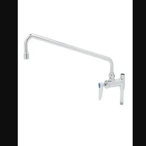 T&S B-0155-064X Add-On Faucet, 1/4-Turn Cartridge, 16 Inch Swing Nozzle, Lever Handle | AV3MNP