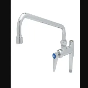 T&S B-0156-CR Add-On Faucet, Cerama Cartridge, 12 Inch Nozzle, Lever Handle | AV3MNZ