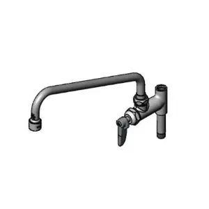 T&S B-0156-VF22-CR Add-On Faucet, Cerama Cartridge, 12 Inch Nozzle, 2.2 GPM Aerator, Lever Handle | CE4ZWD