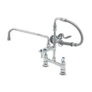 T&S B-0178 Spray Assembly, 8 Inch Deck Mount Base, 12 Inch Add-On Faucet | AV3MRC