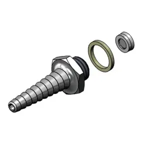 T&S B-0198-FD05 Serrated Hose End, With 0.5 GPM Flow Disc | CE4ZWH