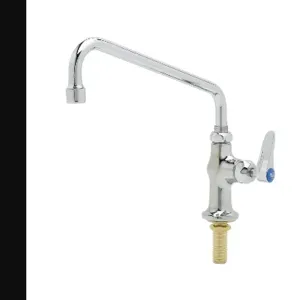 T&S B-0205-061X-CR Single Pantry Swivel Base Faucet, Single Hole Base, Deck Mt. | AV3MXL